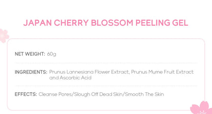 Sakura Face Deep Cleaning Exfoliating Gel Skin Care Whitening Moisturizer Repair Facial Scrub Skin Care 60g