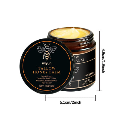 Tallow Honey Balm Glowing Hydrating Skin Enhacne Elasticity Improve Dullness Fade Fine Lines Firming Face Body Moisturize Cream