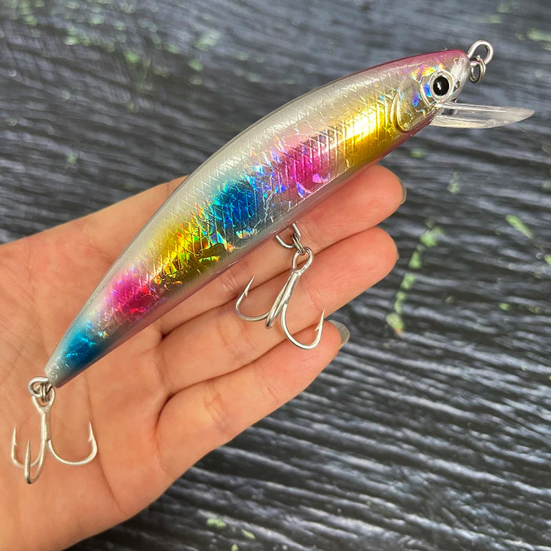40g 120mm Heavy Sinking Minnow Lures Long Casting Artificial Hard Baits Seabass Trout Swimbait Pesca Wobbler Fishing Equipment