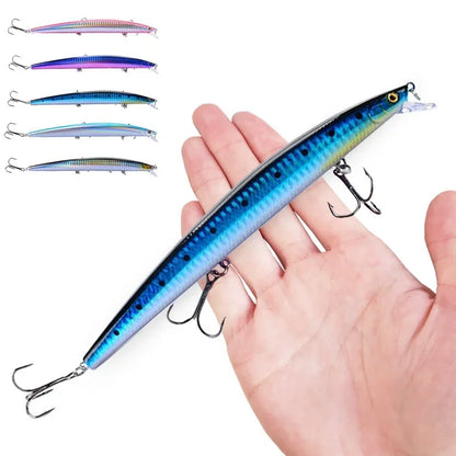 Fishing Lures 18cm 24g Crankbaits Hard Bait Isca Artificiais Pesca Sea Wobbler Swimming Baits Laser Minnow