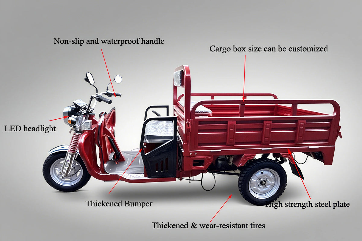 Electric Tricycle Electric Tricycle Electric Cargo Tricycle  3 Wheel Electric Bike Mobility Scooter Three-wheeled Motorcycle