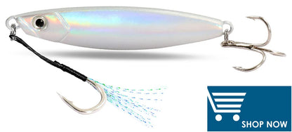Fishing Lures Metal Jig Spinning Spoon Feather Carbon Hook Hard Artificial Bait Luminous Eye Sinking Casting Bass Tackle Pesca