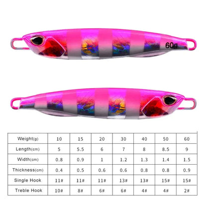 Fishing Lure 10g15g20g30g40g60g Trolling Artificial Hard Bait Bass Casting Jigging Fish Lure Sinking Spoon Tackle Metal Jig