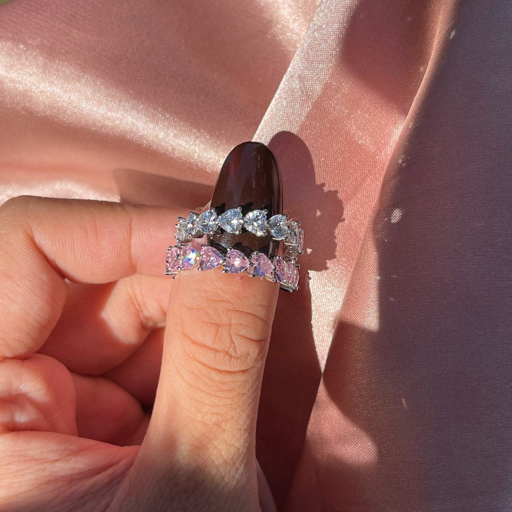 Anillo de plata de ley con circonita para mujer