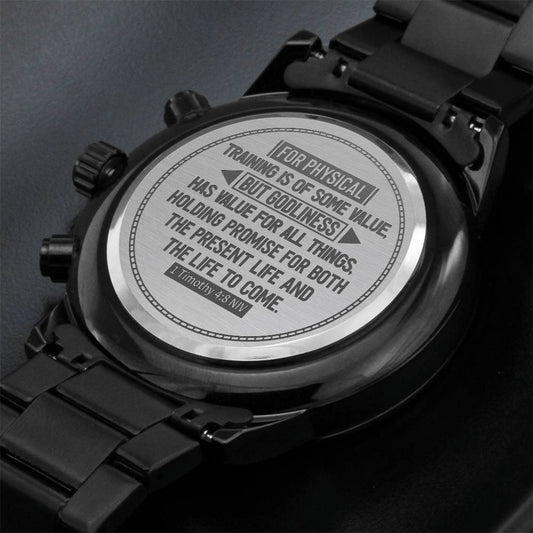 La piedad es provechosa para todo (1 Timoteo 4:8) – Reloj de hombre