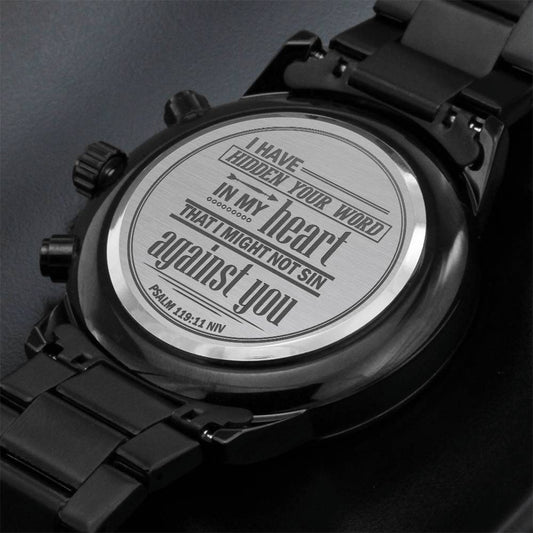 He guardado tu palabra (Salmo 119:11) – Reloj de hombre