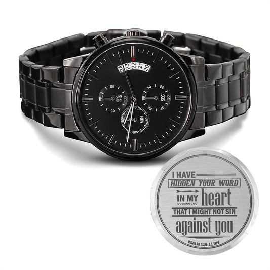 He guardado tu palabra (Salmo 119:11) – Reloj de hombre