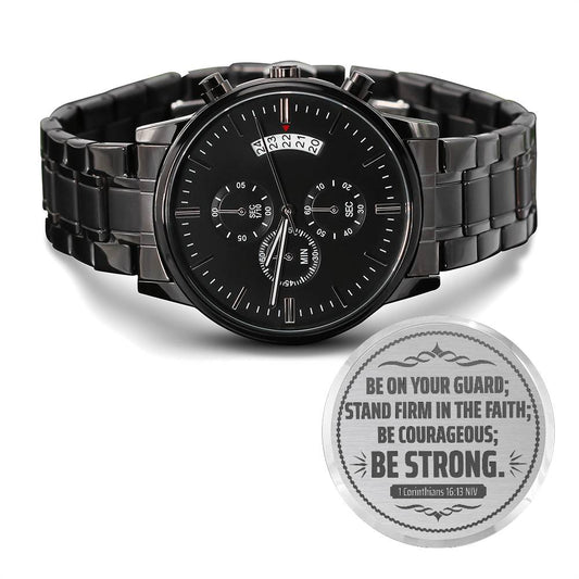 ¡Manténganse alerta! (1 Corintios 16:13 NVI) – Reloj para Hombres