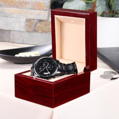 Buscad primero el Reino de Dios (Mateo 6:33) – Reloj de hombre