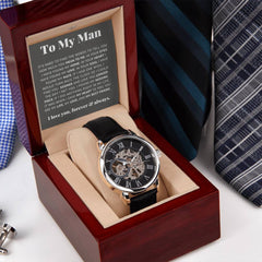 Para Mi Hombre, Mi Vida, Mi Amor, Mi Mejor Amigo – Reloj Calado de Lujo