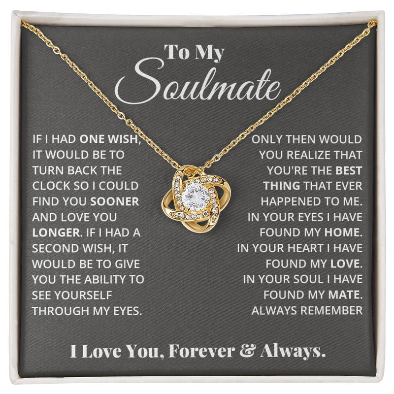 Para Mi Alma Gemela - Collar Nudo de Amor
