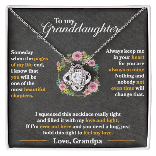 Keep Me In Your Heart - Love Knot Necklace