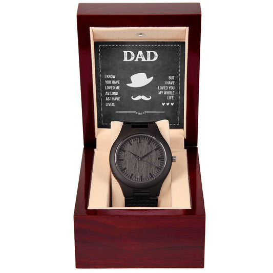 El Amor de Papá - Reloj de Madera