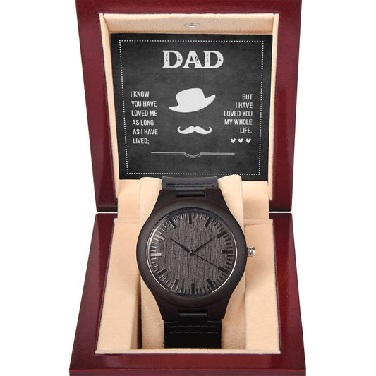 El Amor de Papá - Reloj de Madera