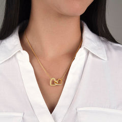 Collar Corazones Entrelazados