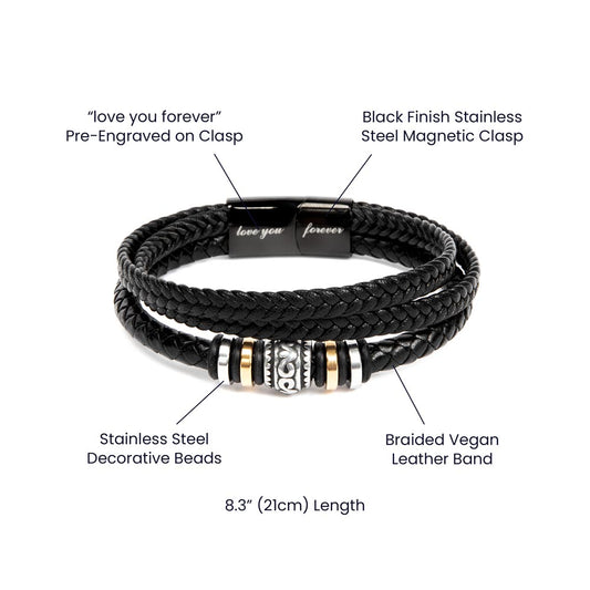 Te quiero para siempre cree profundamente (A mi nieto) – Pulsera