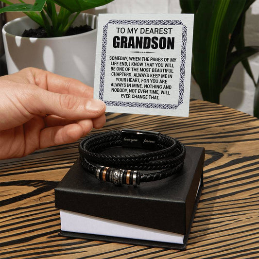 Páginas de mi vida Te amo para siempre (Para mi nieto) – Pulsera