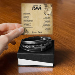 Para mi hijo - Pulsera con Cruz