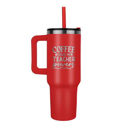 El café me da poderes - Taza para profesores
