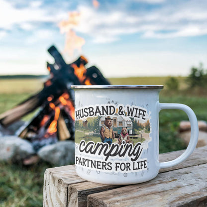 Compañeros de acampada para toda la vida - Taza de camping