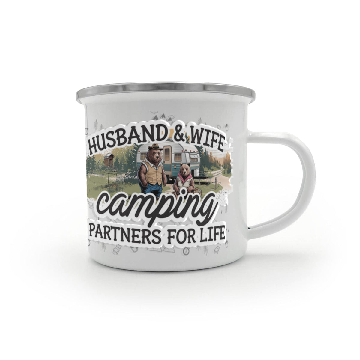 Compañeros de acampada para toda la vida - Taza de camping