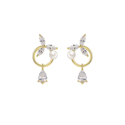 New Pearl Flower Earrings