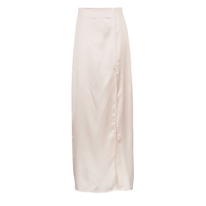 Fashion Satin High Waist Flattering Sheath Skirt