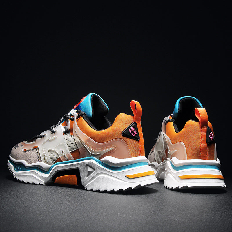 Men's Plush Dad Shoes with Reflective Laces