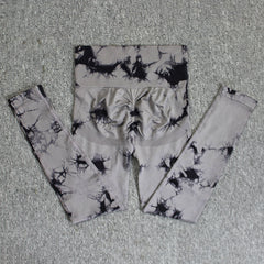 Women's Tie-Dye Seamless Skinny Yoga Pants