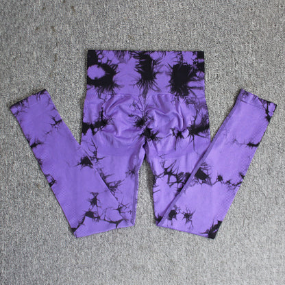 Women's Tie-Dye Seamless Skinny Yoga Pants