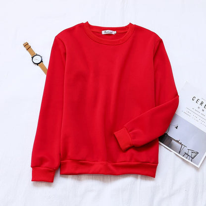 Korean Women's Plus Velvet Sweater for Autumn