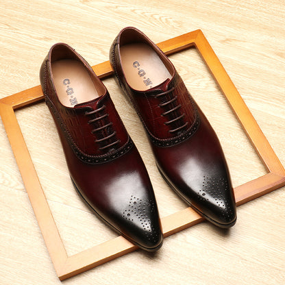Business Leather Shoes in Top Layer Cowhide