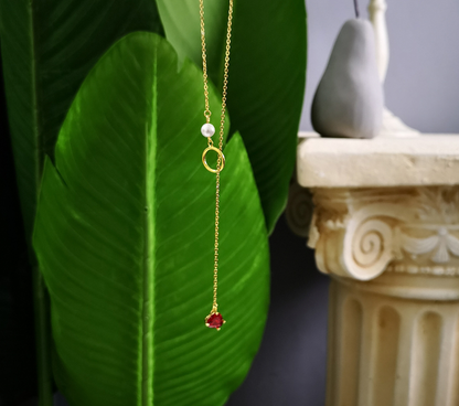 Collar de Corazón, Gargantilla y Collar de Perlas