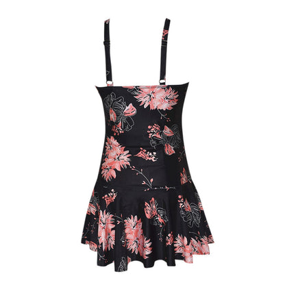 Large Print One Piece Swimdress for Women