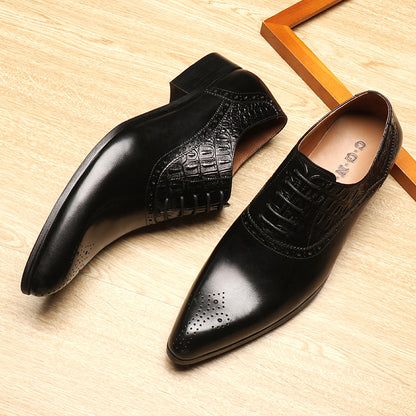Business Leather Shoes in Top Layer Cowhide