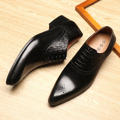 Business Leather Shoes in Top Layer Cowhide