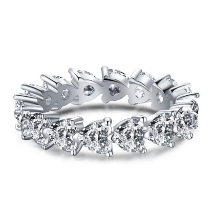 Anillo de plata de ley con circonita para mujer