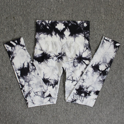 Women's Tie-Dye Seamless Skinny Yoga Pants