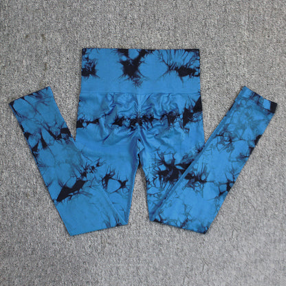 Women's Tie-Dye Seamless Skinny Yoga Pants