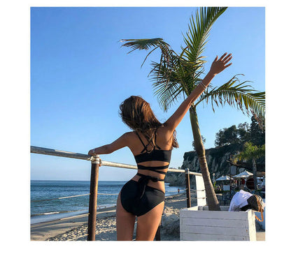 Nuevo Conjunto de Bikini Coreano para Mujer con Diseño de Recortes